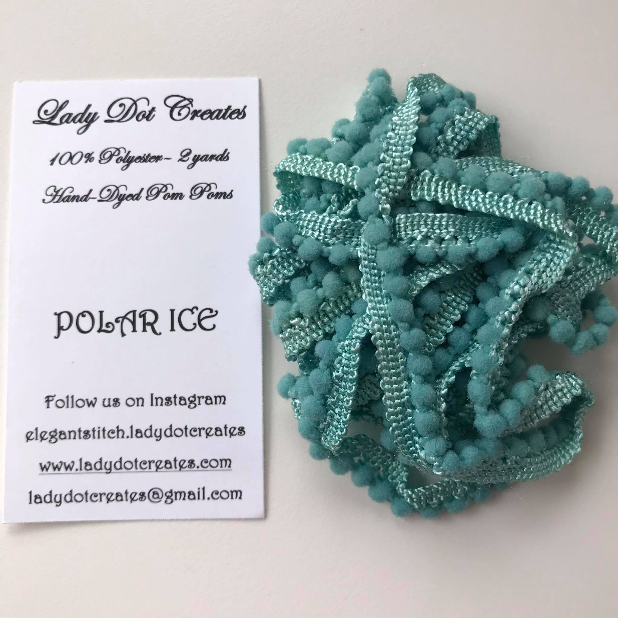 Mini Pom Poms - Polar Ice